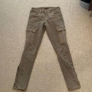 J Brand low rise Houlihan cargo pants beige size 23